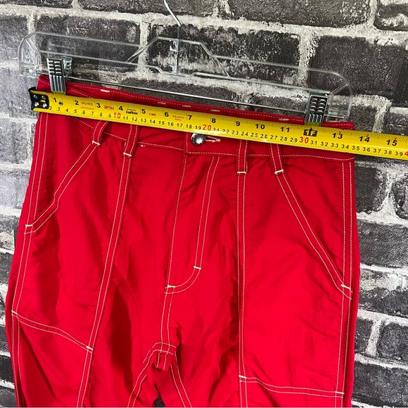 Eckhaus Latta Red Blunt Trousers - size 26 - Picture 11 of 12